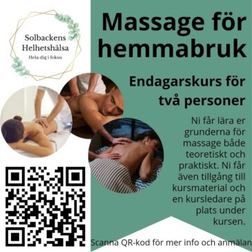 Kurs i Massage för Hemmabruk!